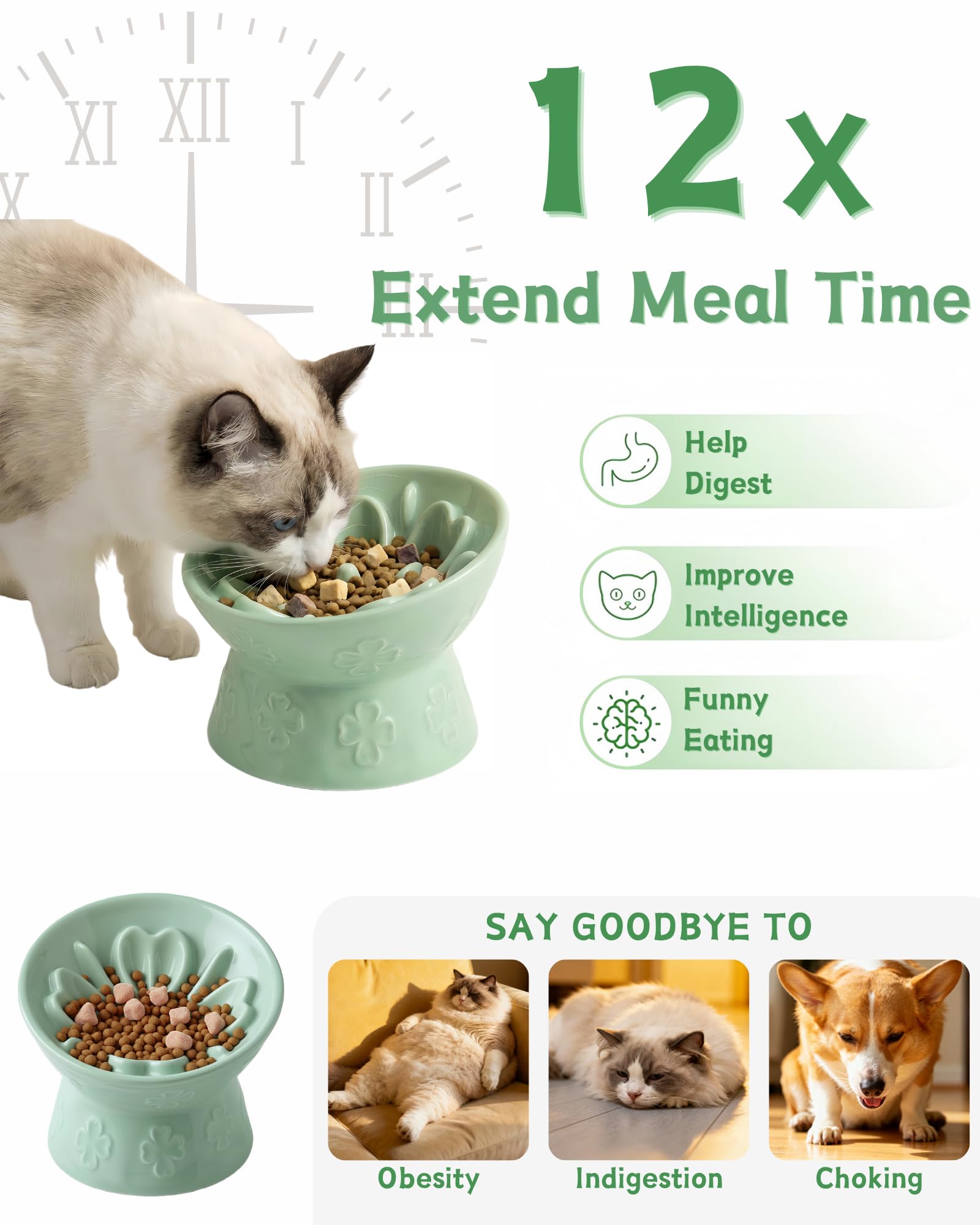 TRUVIC heavy-weight stable-base prevents tipping for calm, mess-free feeding.