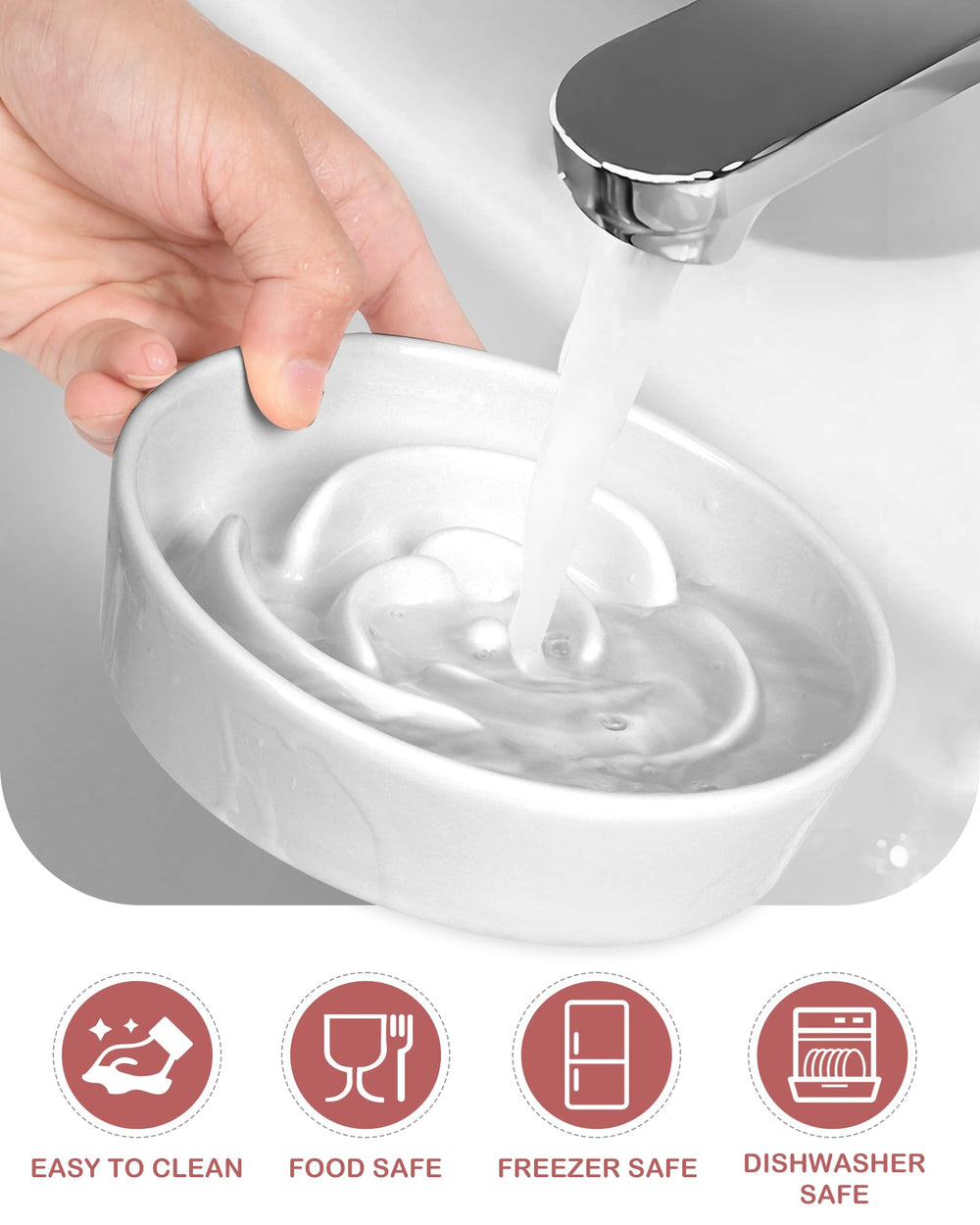 TRUVIC microwave-safe ceramic bowl for warming meals