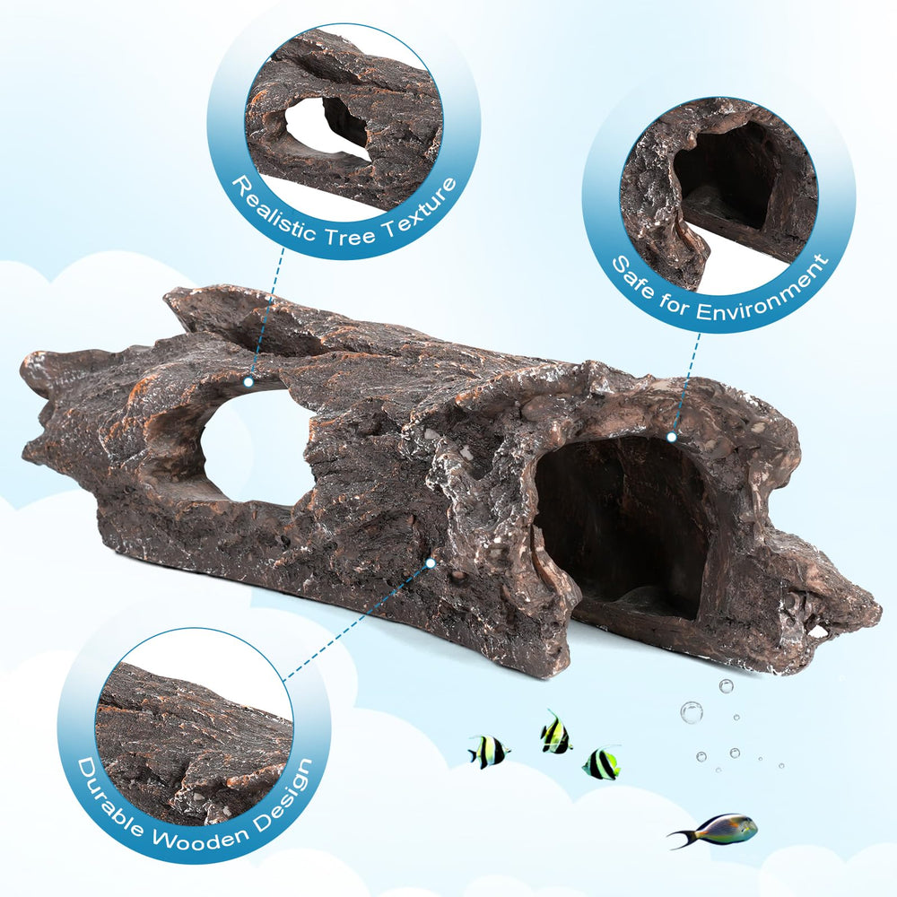 TRUVIC multi-pet hideout suits bettas, guppies, geckos and small crabs.