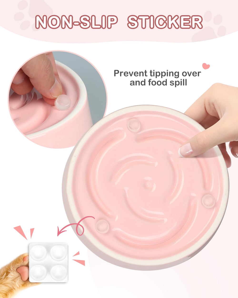 Non-slip base keeps the TRUVIC bowl steady during meals.