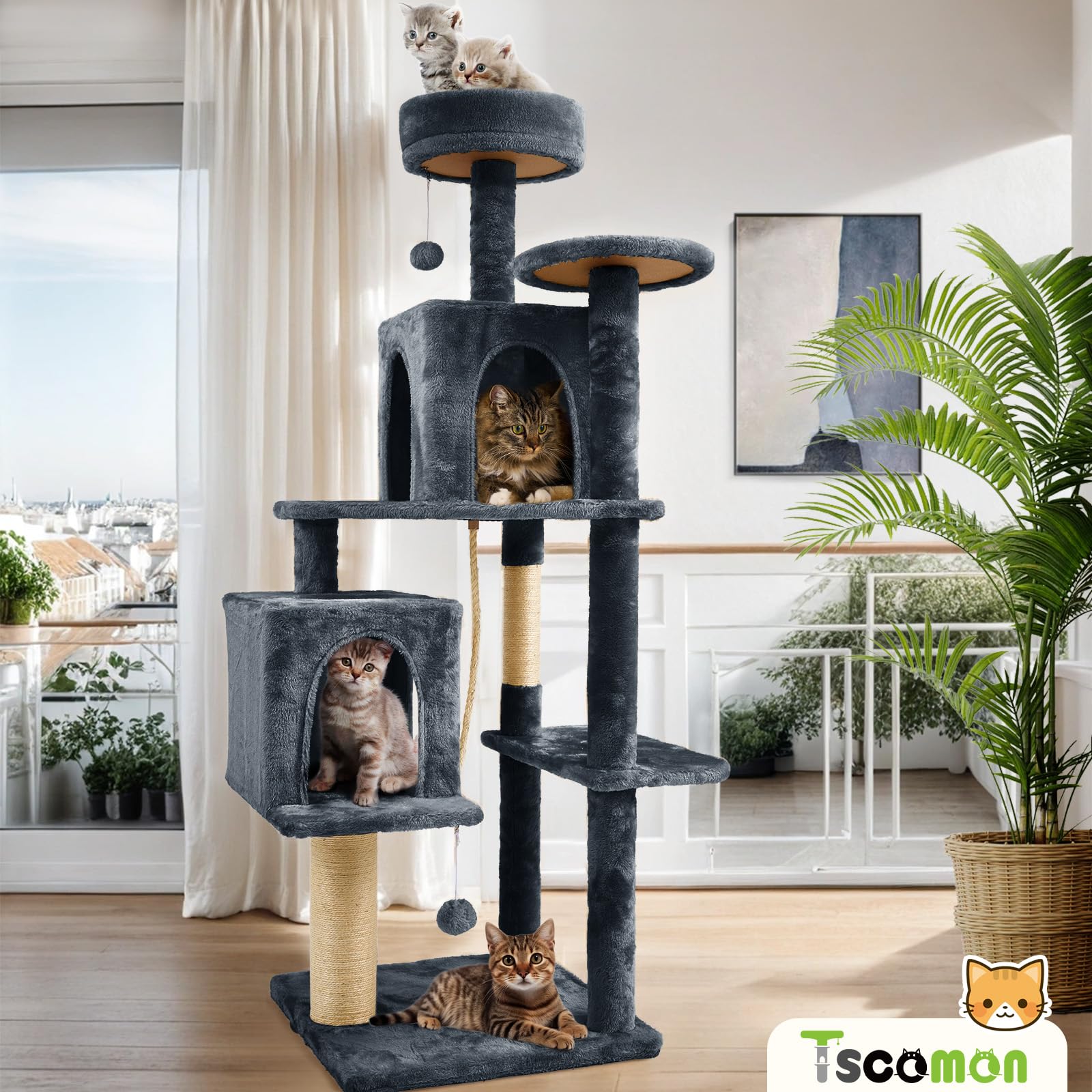 TSCOMON plush cover delivers soft comfort and stylish look