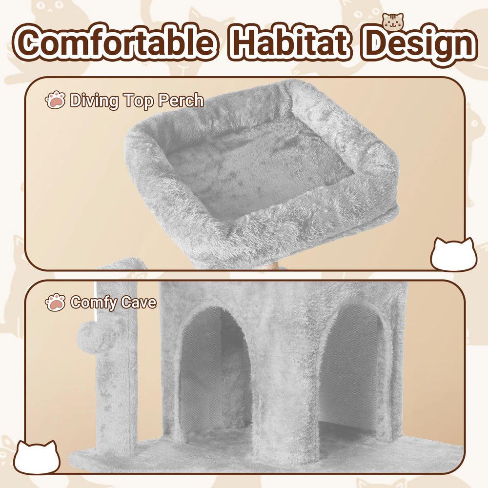 TSCOMON anti-tip wide base adds stability during playful exploration.