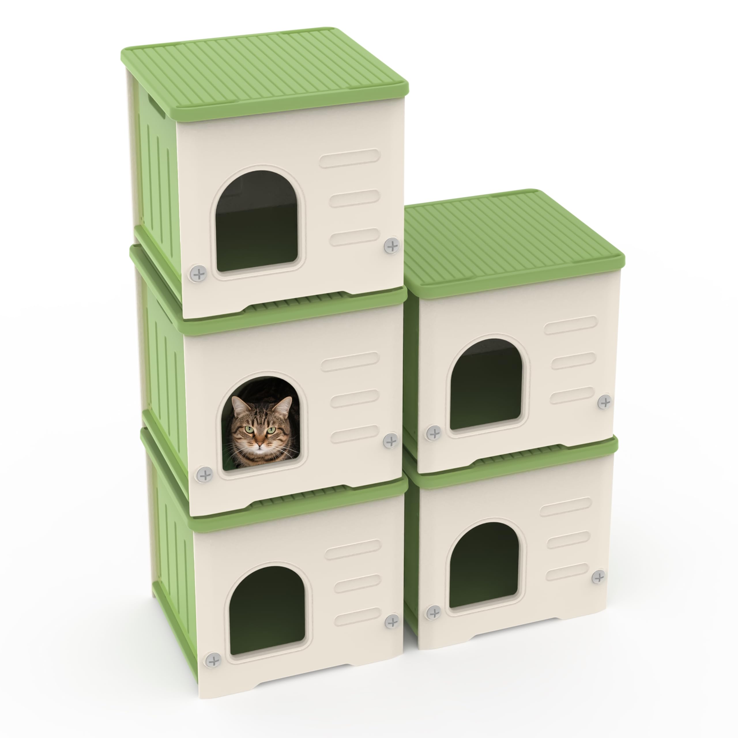 TSEHOOHOO compact stackable design saves space in entryways and porches.