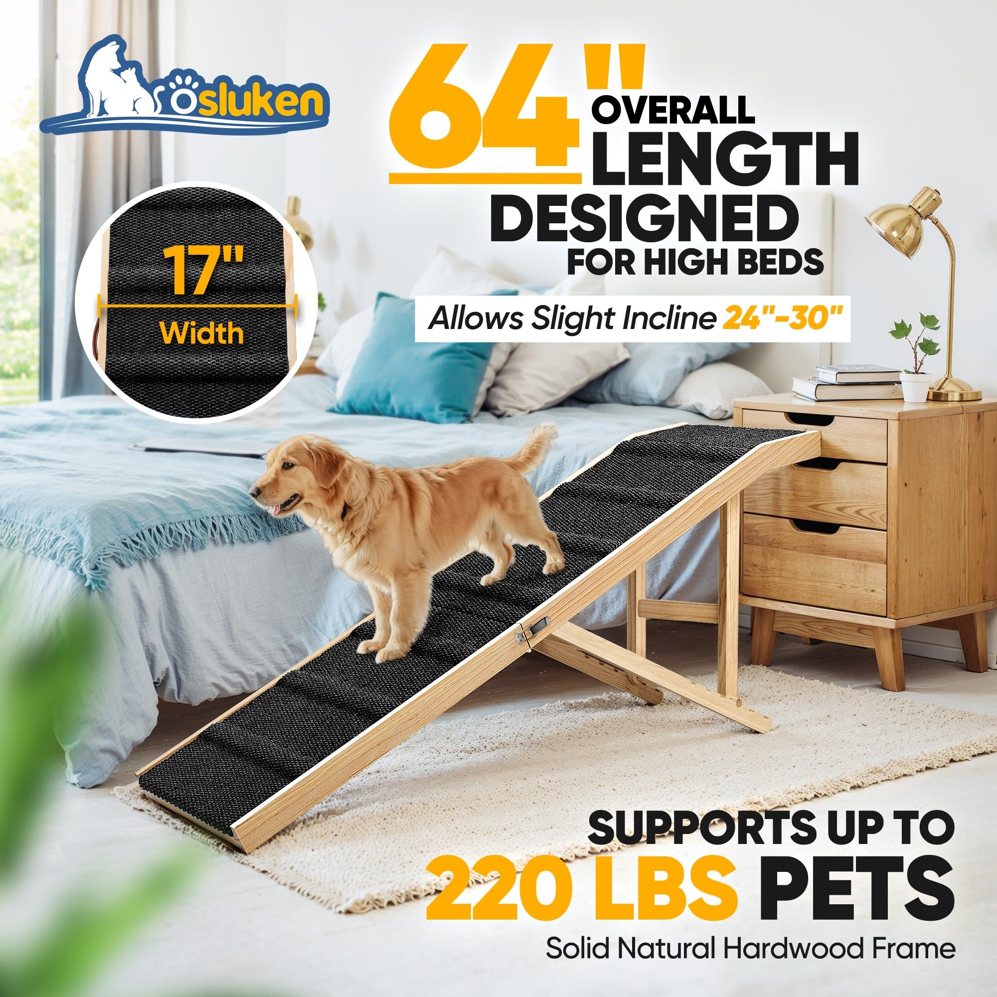 Tsukiko dog ramp landing platform minimizes gaps for smooth transitions