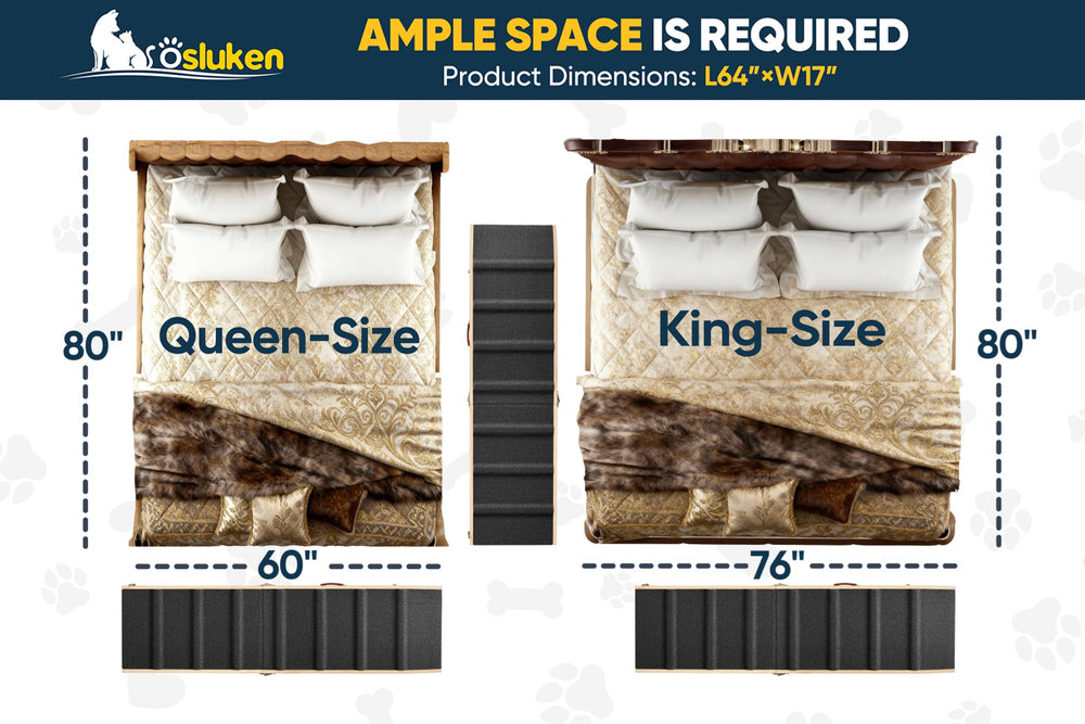 Tsukiko dog ramp non-slip carpet provides reliable traction