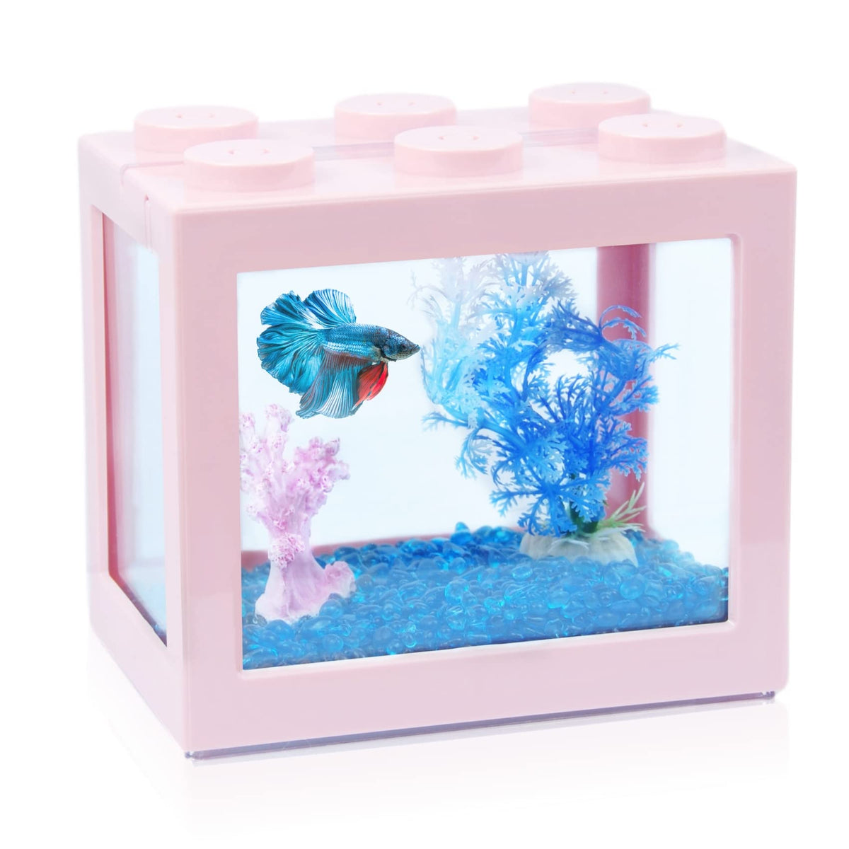 Tsxurepaw stackable cube tank with compact 16 cm design for small life.