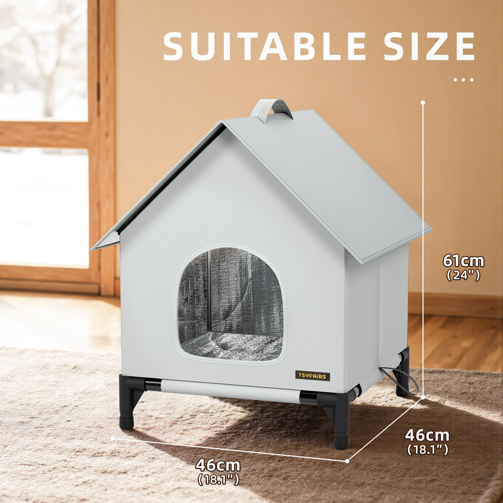 TSYPAIRS waterproof exterior fabric withstands rain and snow for safe outdoors.