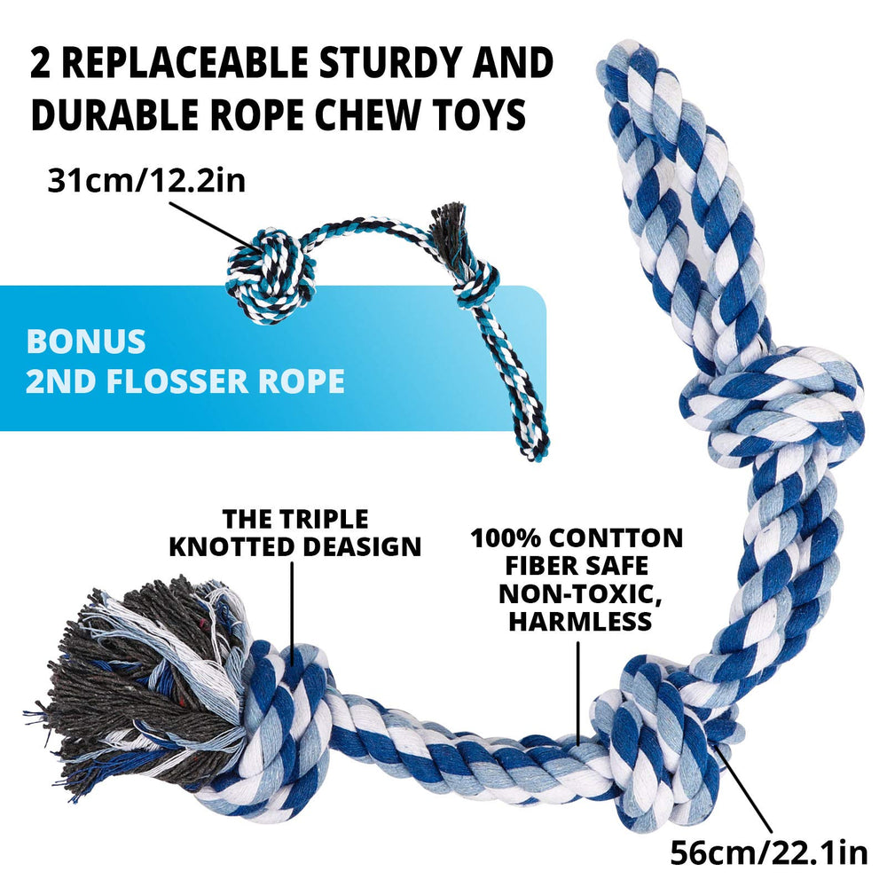 TT TRSMIMA medium-large dog tug rope supports strong, controlled play sessions.