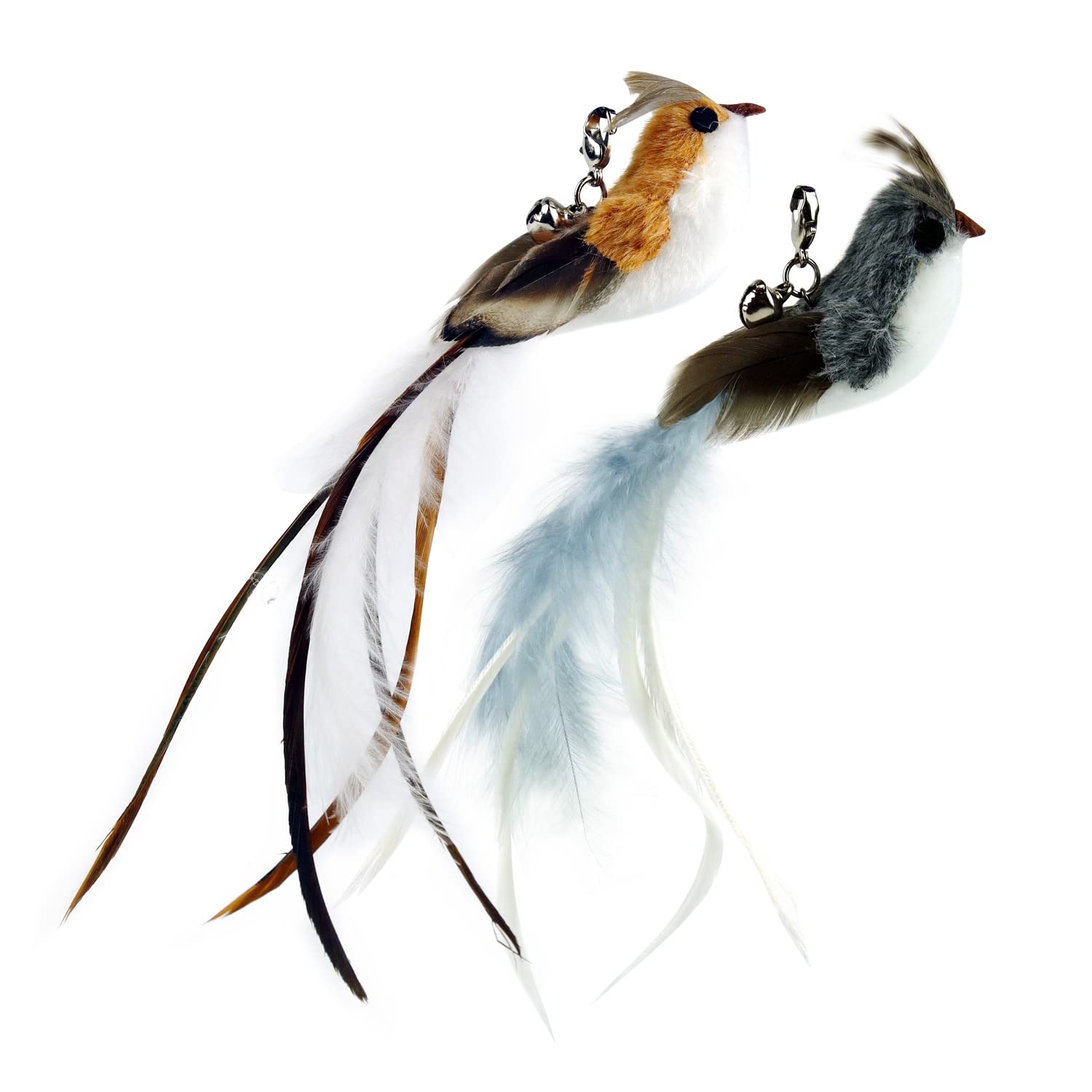 TTcat feather refill captures dynamic motion for engaging cat chase sequences.