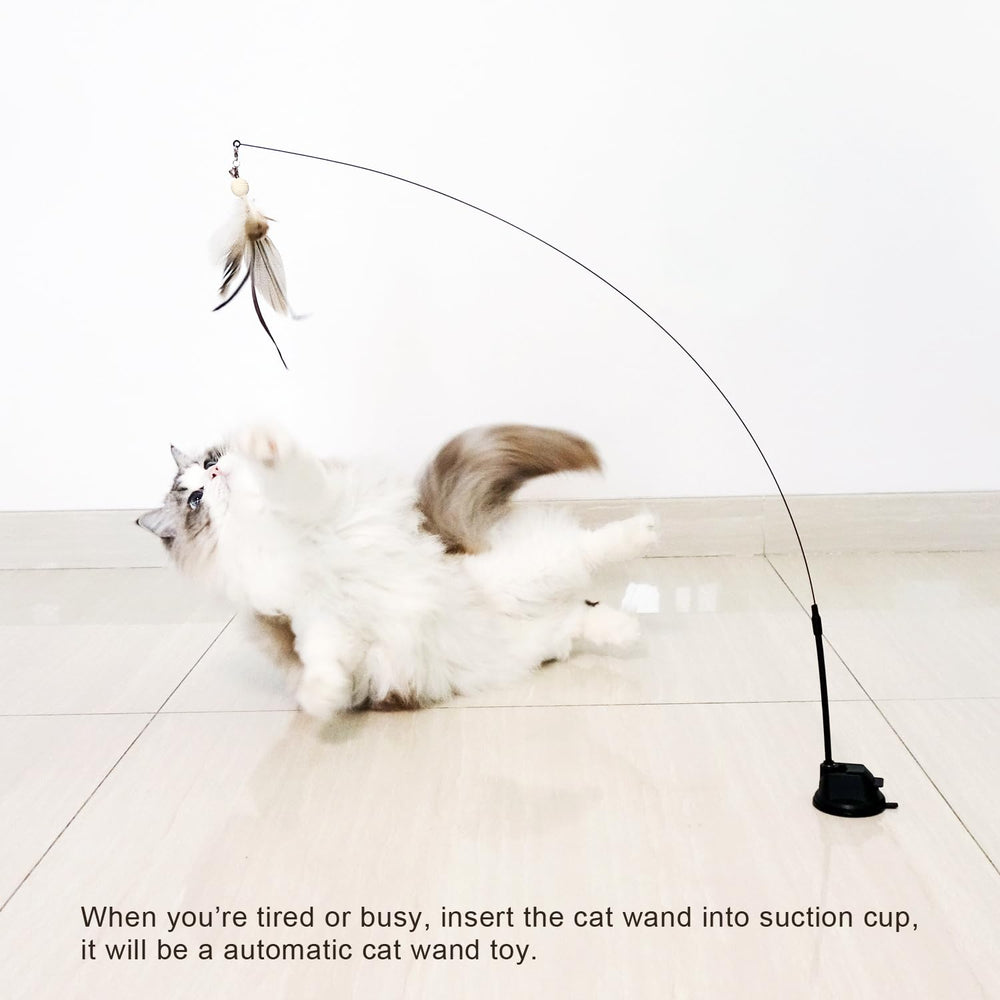 TTcat natural feather materials offer safe, durable play for cats
