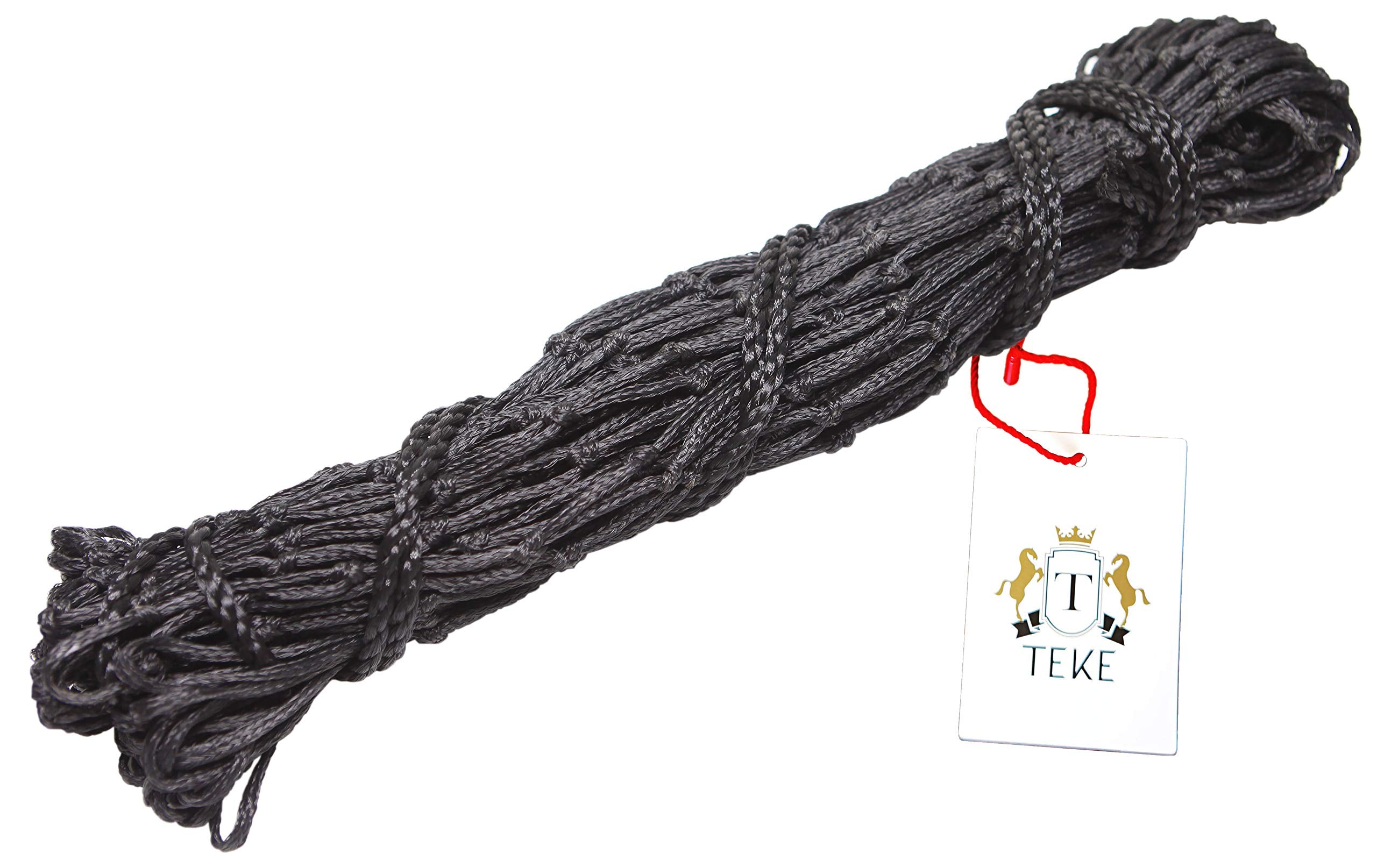 T TEKE hay net 40-inch length with 6mm drawstring for easy hanging.