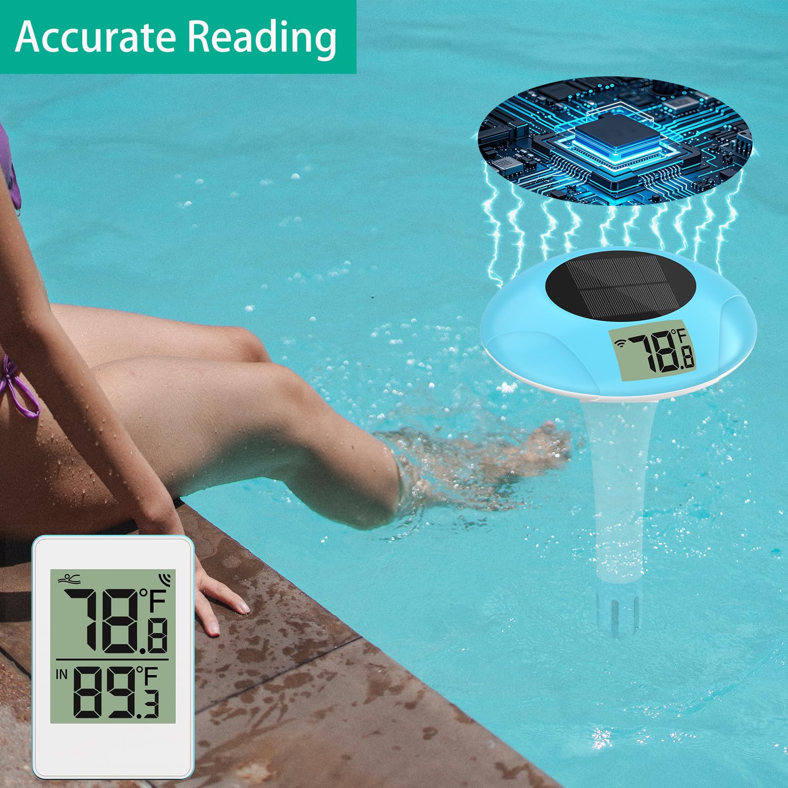T TESTRUST thermometer with 328ft extended range through walls
