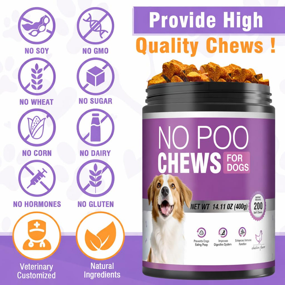 TTIXRL No Poo Chews dog enjoying a tasty chew