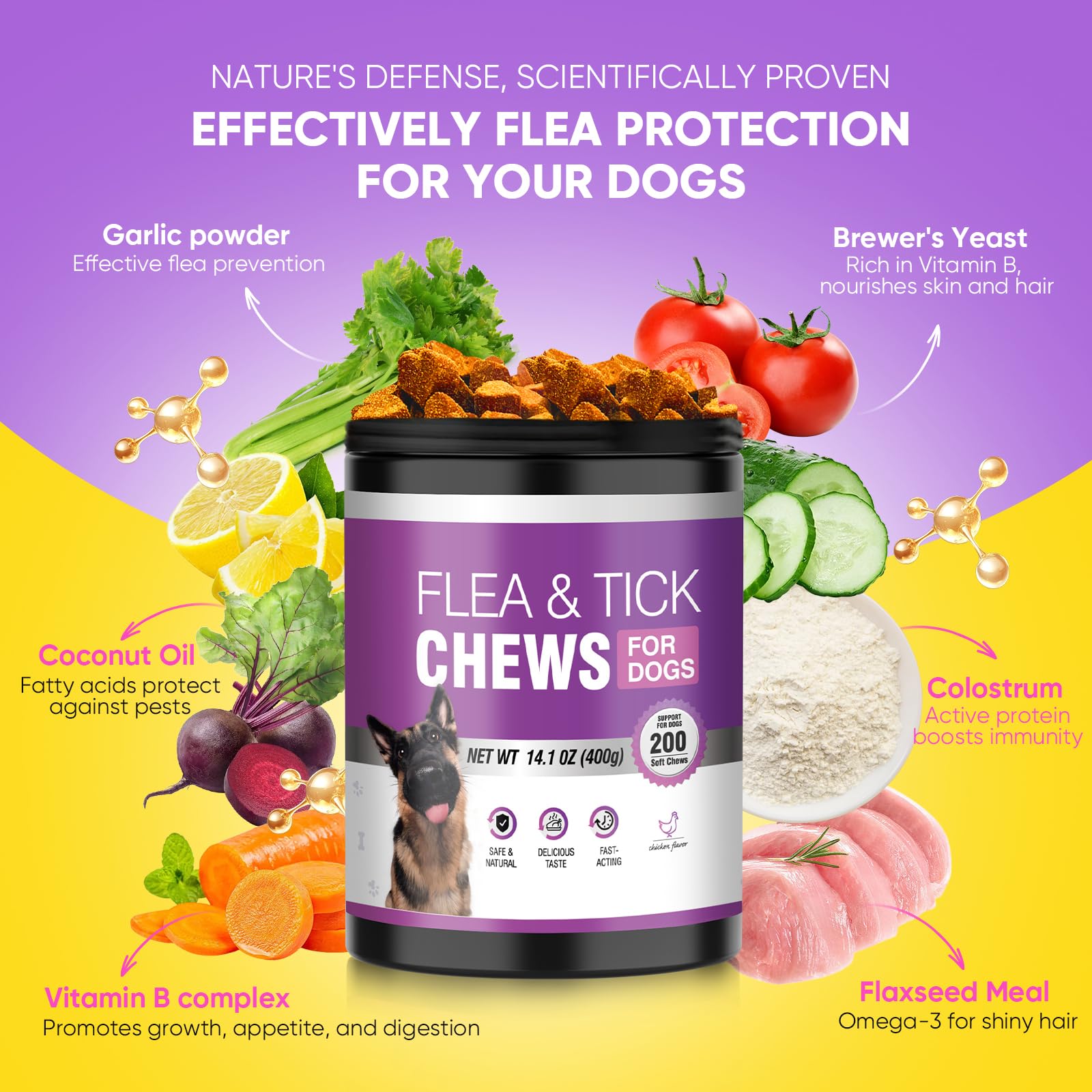 TTLXBL dog chews being given as a tasty, easy-to-dose treat