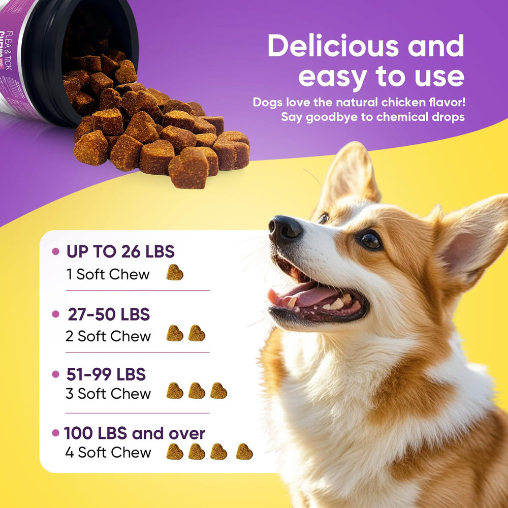 TTLXBL flea and tick prevention suitable for dogs of all ages.