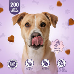 TTLXRL dog joint supplement bag label emphasizes natural joint care.