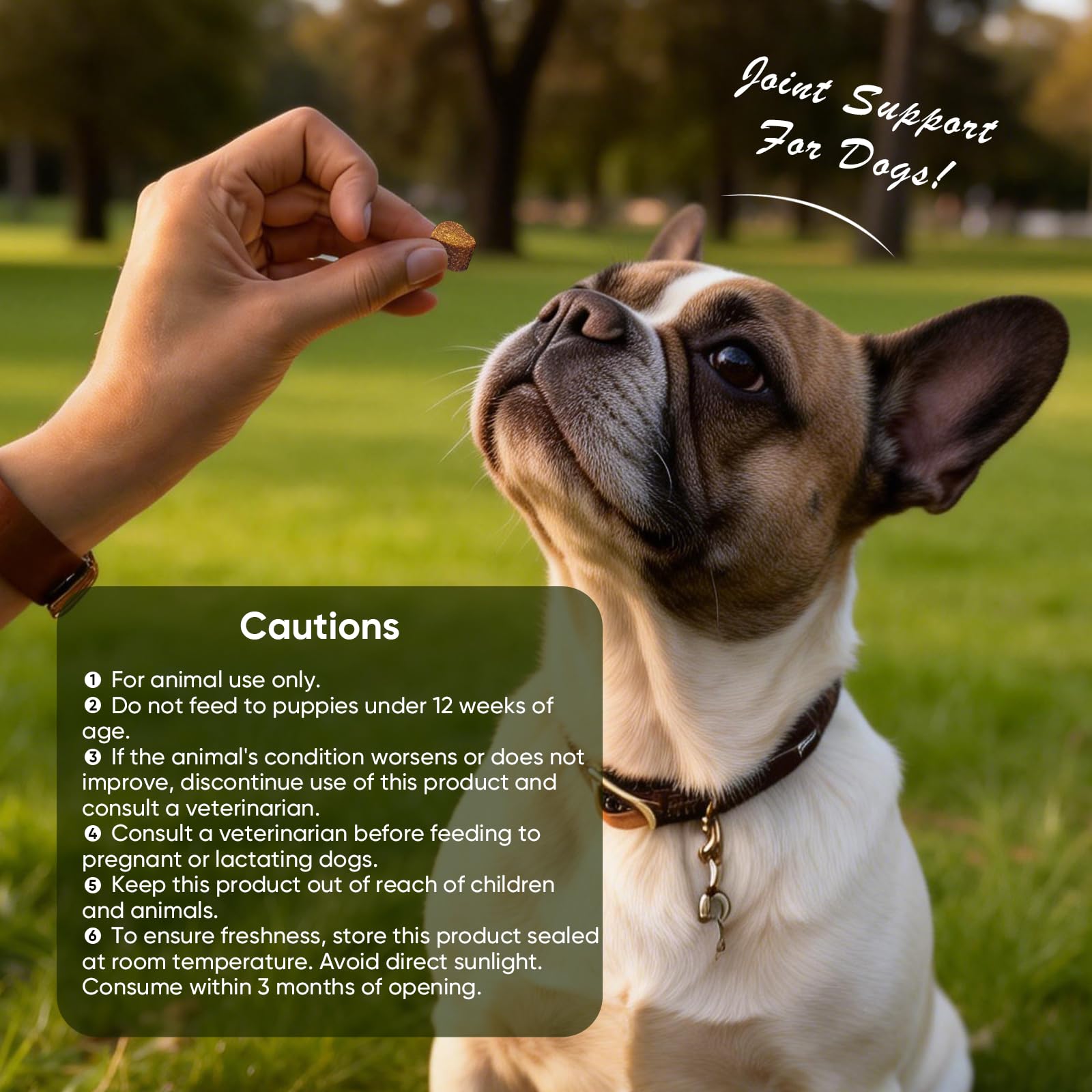 TTLXRL glucosamine dogs packaging shows resealable bag for long-term use