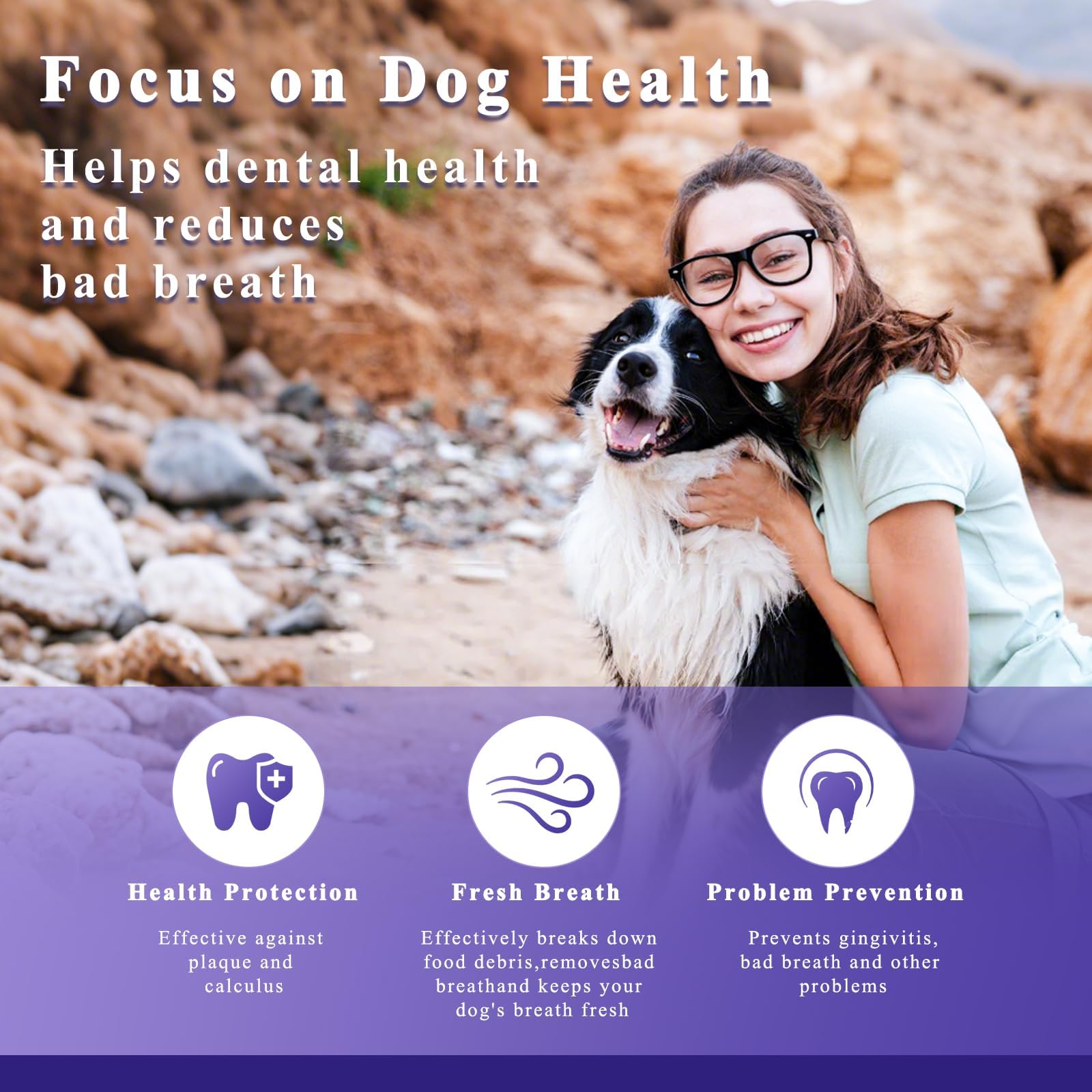 TTsiya dog dental powder daily-use setup suitable for all dogs.