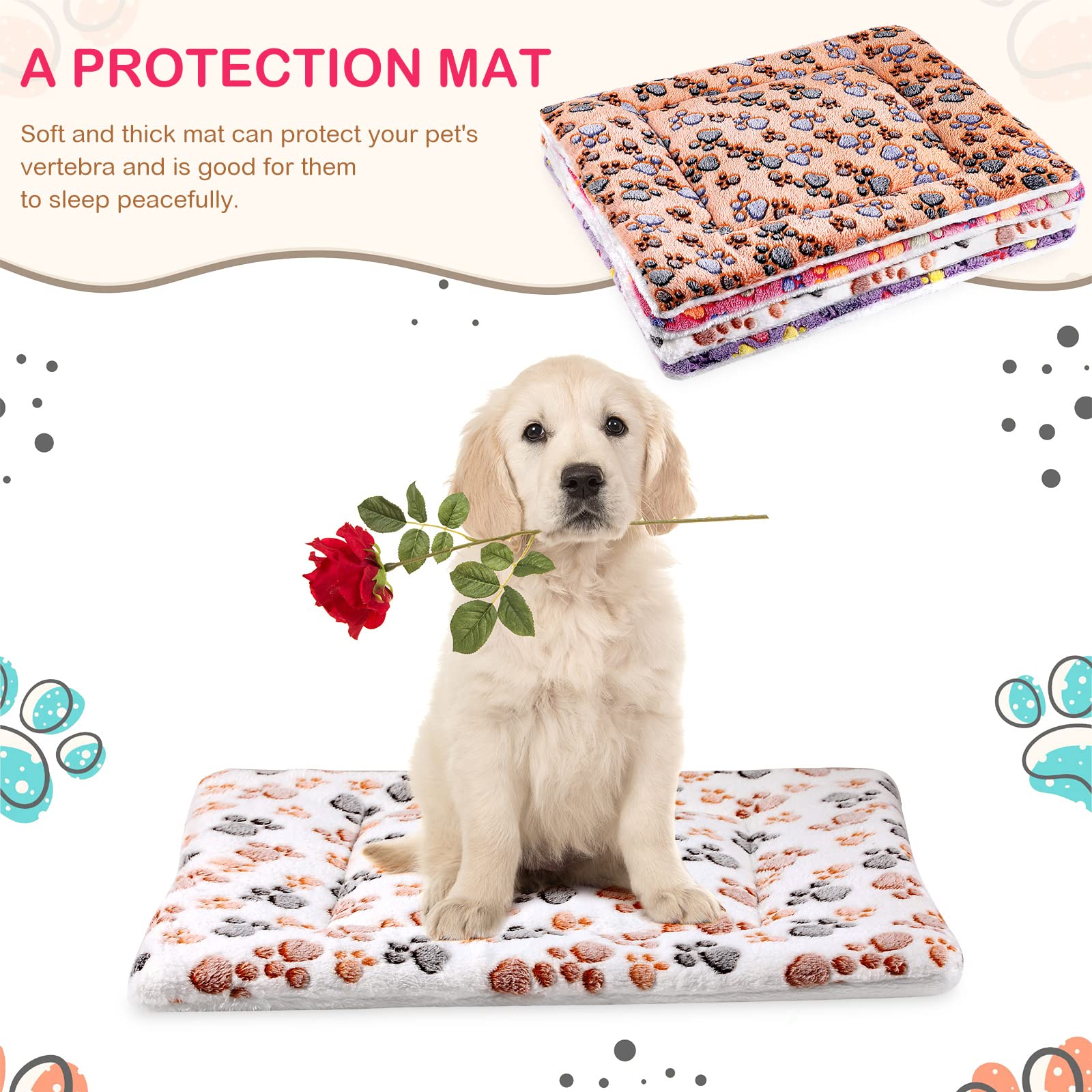 Tuanse paw-pattern crate decor brightens any carrier