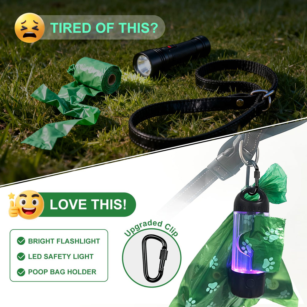 Tubasion IPX6 waterproof dog flashlight for all-weather walks