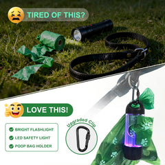 Tubasion IPX6 waterproof dog flashlight for all-weather walks