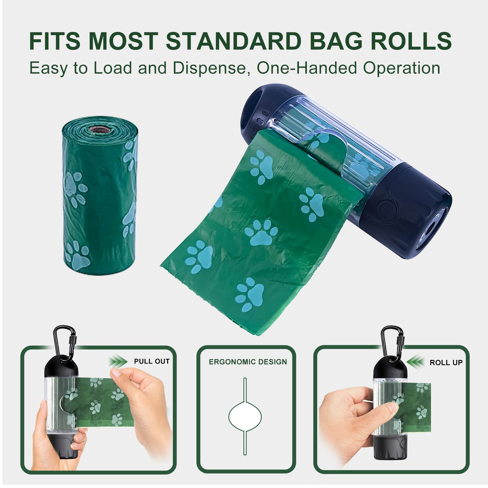 Tubasion two dispensers with 60 bags included for quick pickups