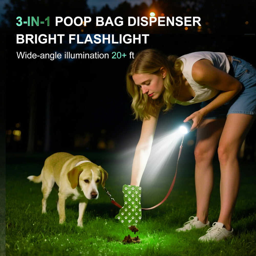Tubasion USB-C rechargeable bag dispenser for outdoor use