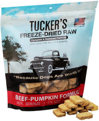 Tucker's Raw Frozen pumpkin detail highlights natural ingredients