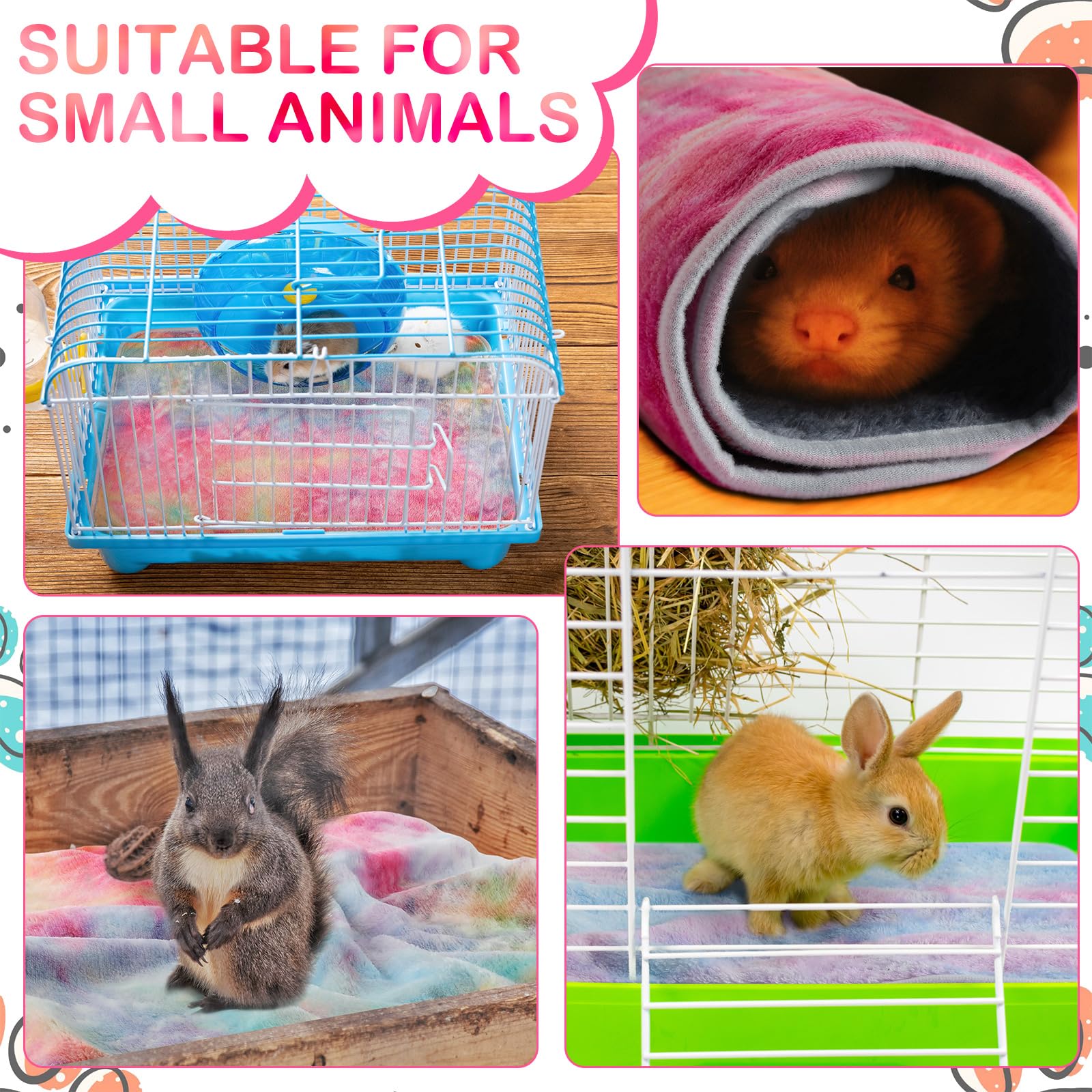 Tudomro 16x24 inch blanket size fits small pet cages