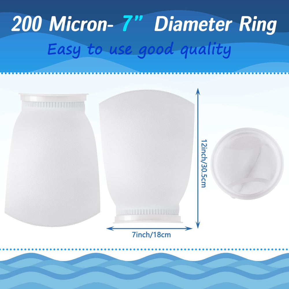 Tudomro aquarium socks white polypropylene filter material for debris capture.