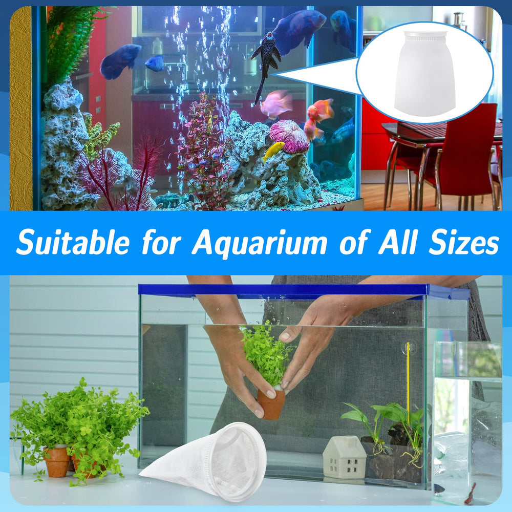 Tudomro micro fish tank sock pack reduces grit in substrate.