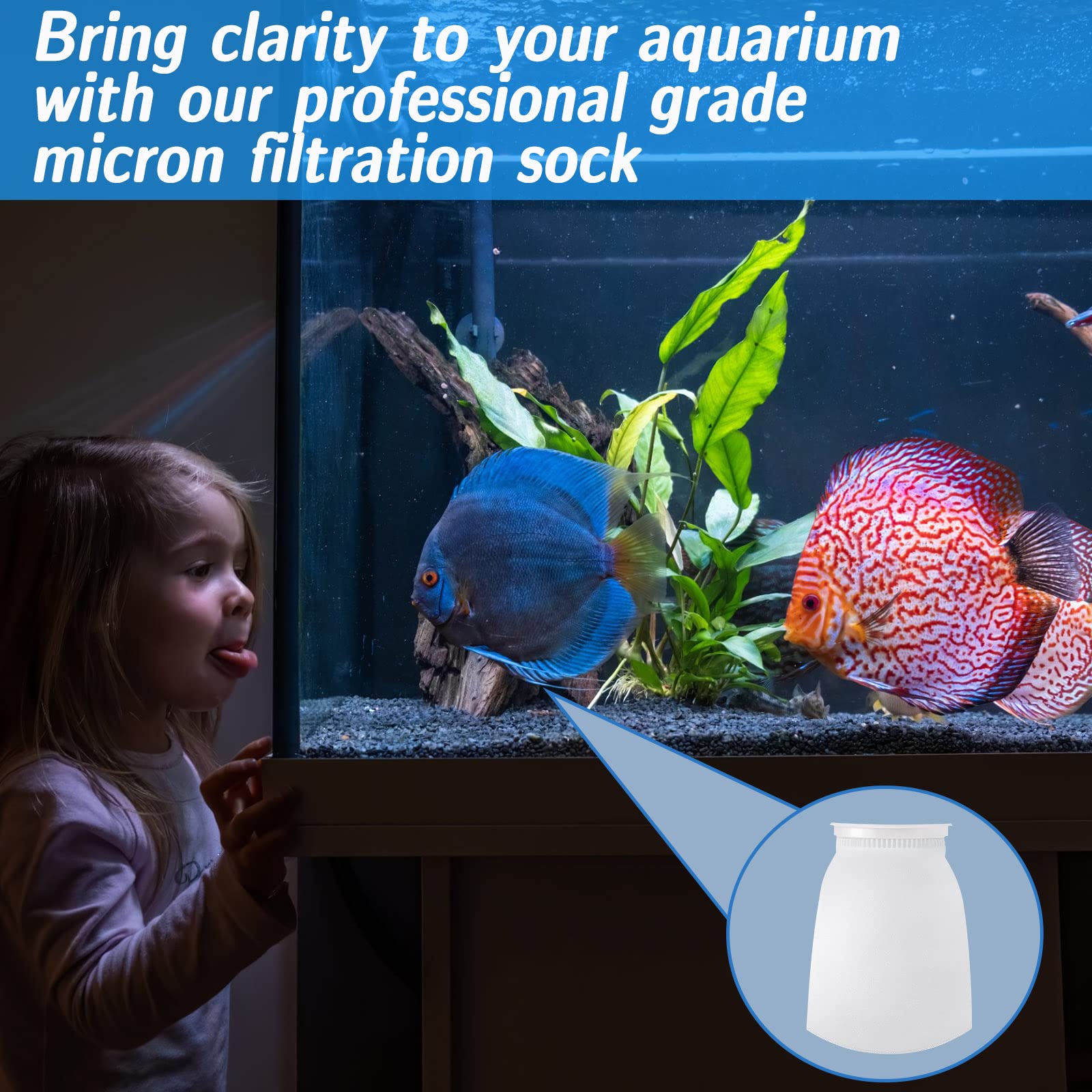 Tudomro sump filter socks reusable, washable for long-term use.
