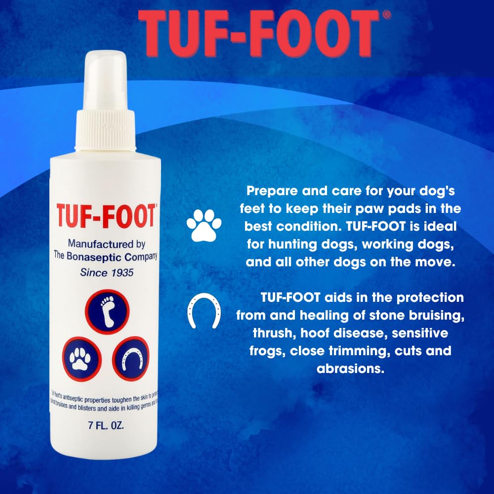 TUF-FOOT being applied as a lick-safe paw protectant.