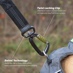 Adjustable waist belt provides comfortable fit during walks and runs.