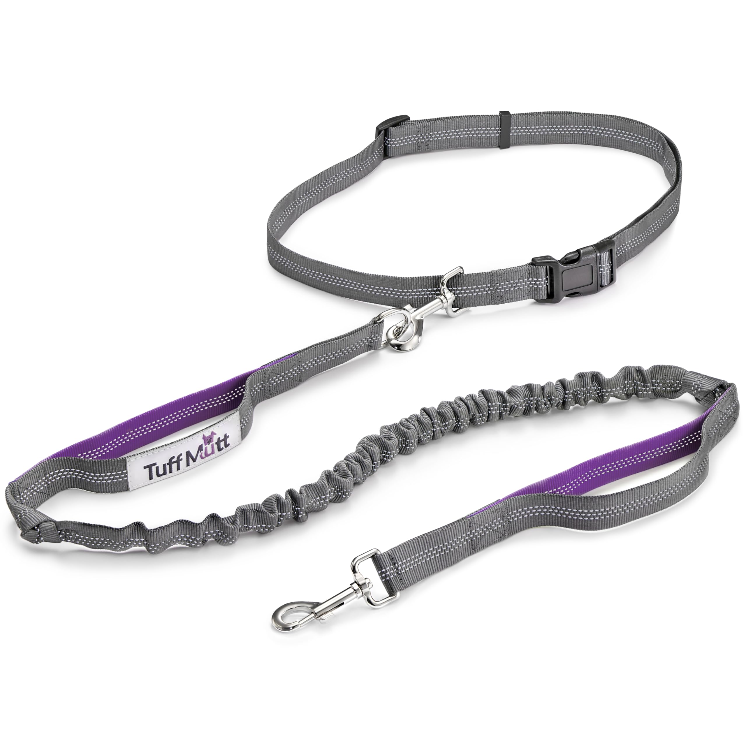 Tuff Mutt hands-free leash with hip handle for jogging and walking