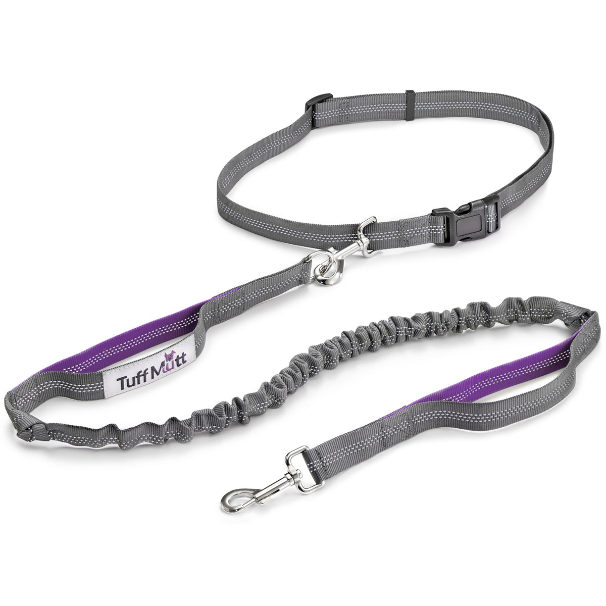Tuff Mutt hands-free leash with hip handle for jogging and walking