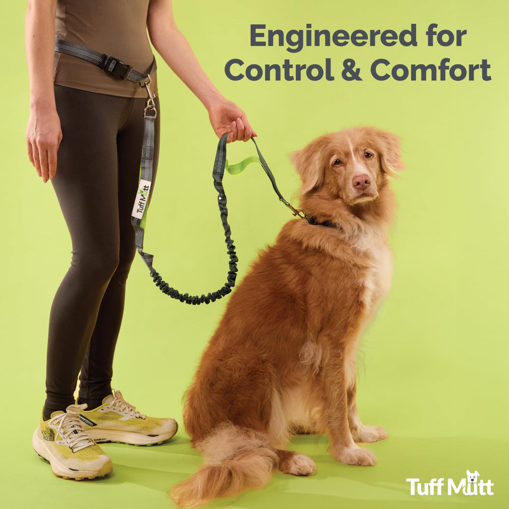 Tuff Mutt hands free leash trail running supports natural motion on rugged paths
