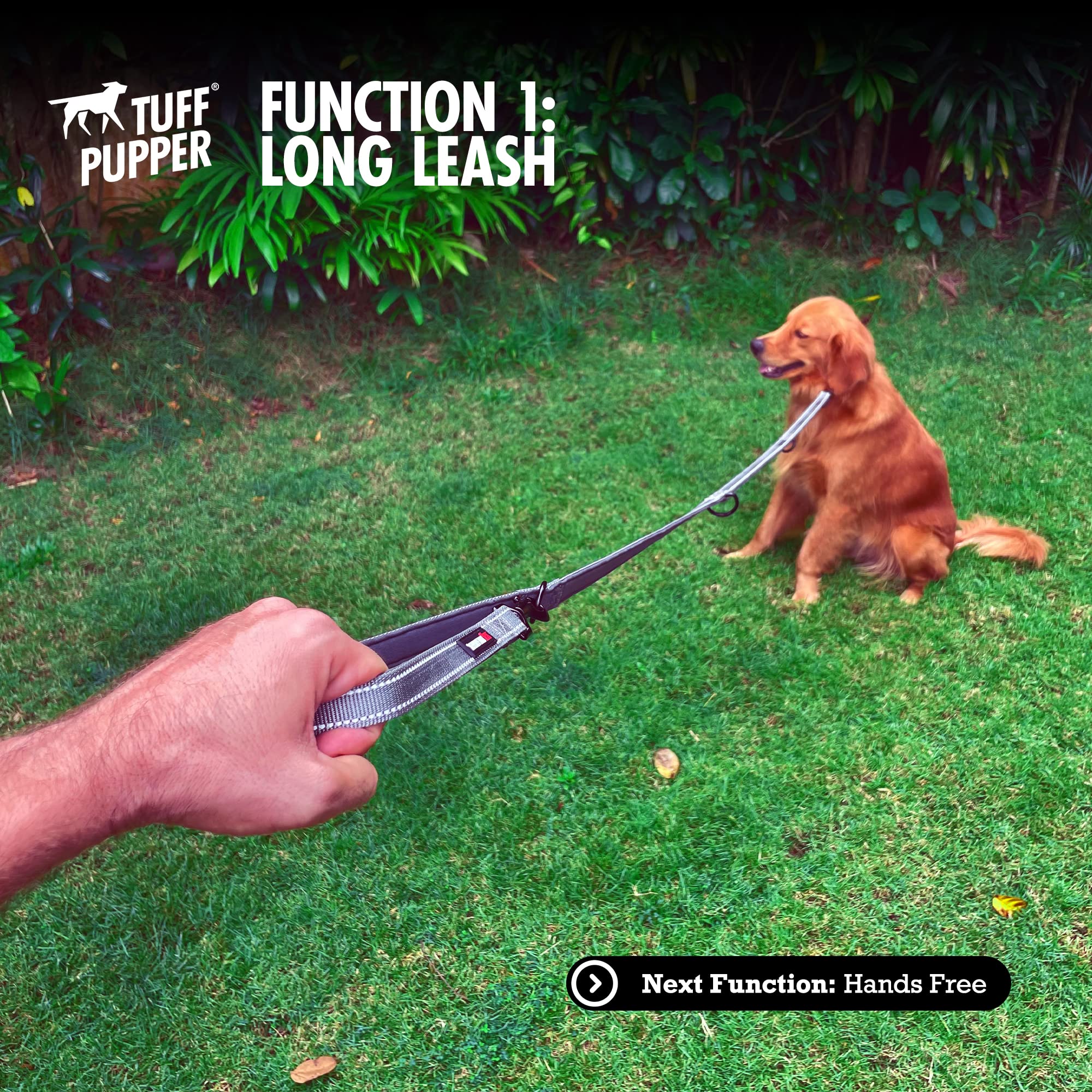 Tuff Pupper ballistic nylon strap close-up for durability