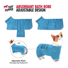 Tuff Pupper Bathrobe adjustable belly strap for a secure fit