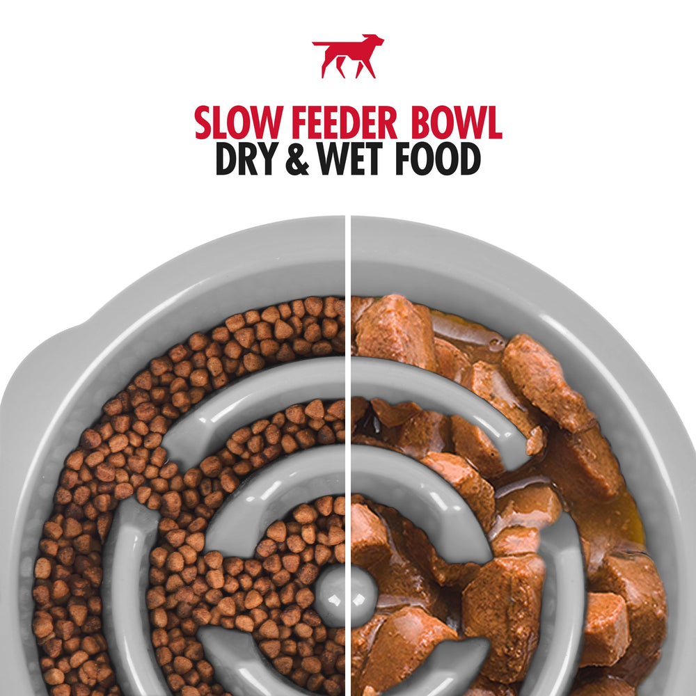 Tuff Pupper slow feeder helps slow fast eaters for mindful meals.