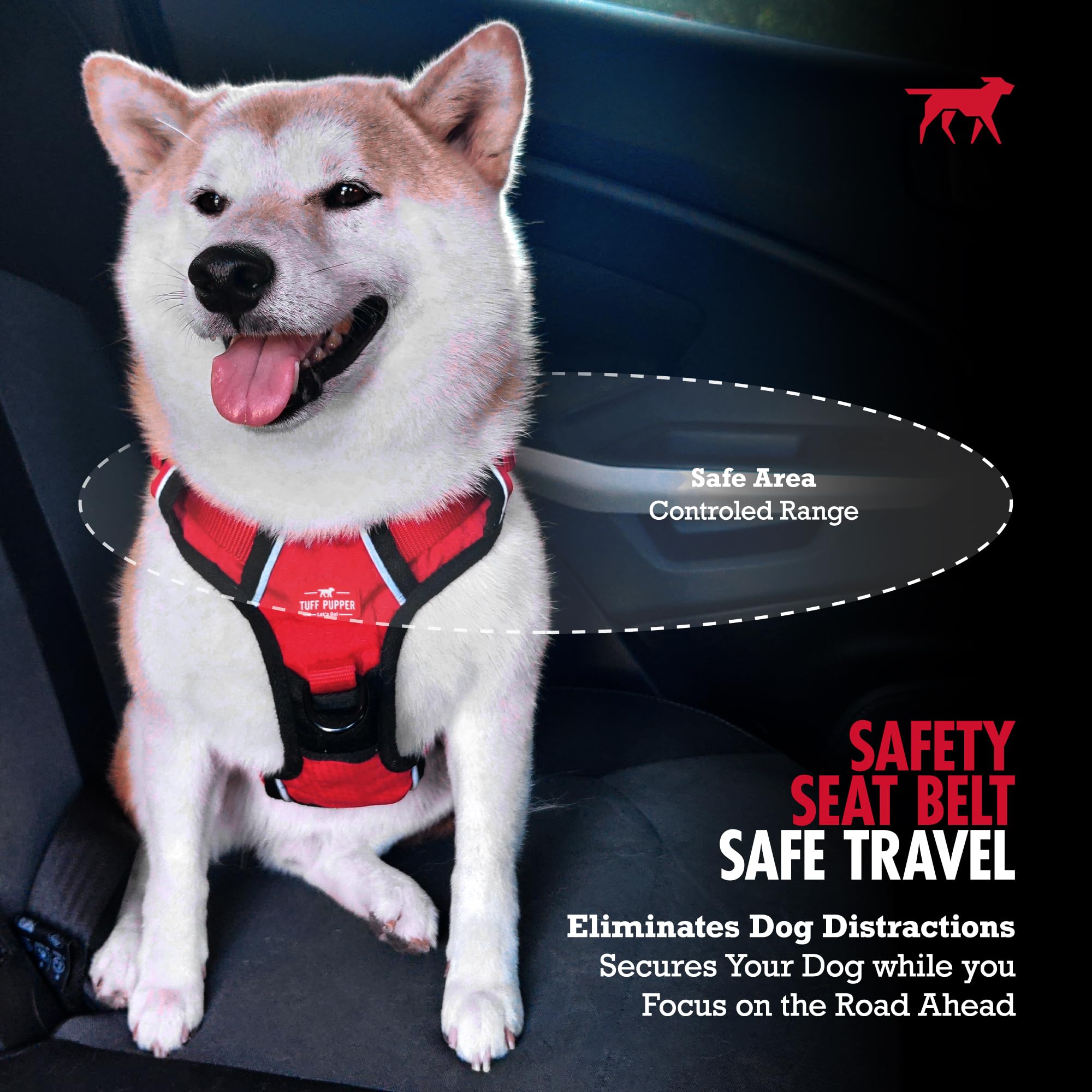 Tuff Pupper 360-degree swivel carabiner prevents twists and tangles