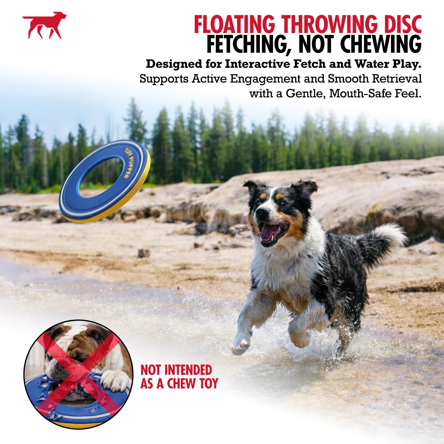 Tuff Pupper durable outer materials withstand throws and tugging.