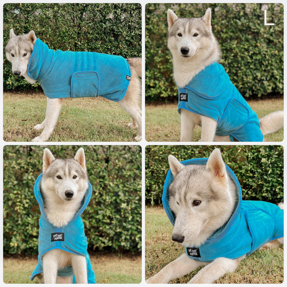 Belly strap secure design ensures snug fit during drying.