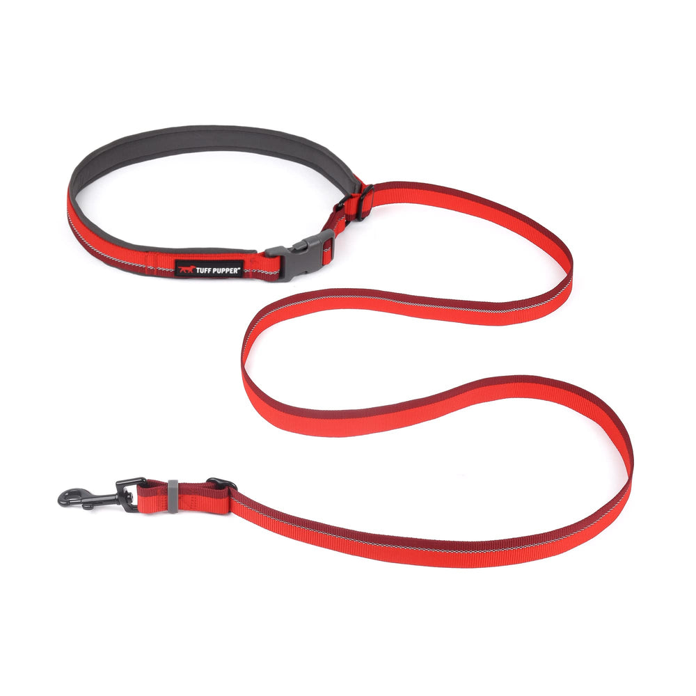 Tuff Pupper leash length can be adjusted from 3 to 6 feet for diverse environments