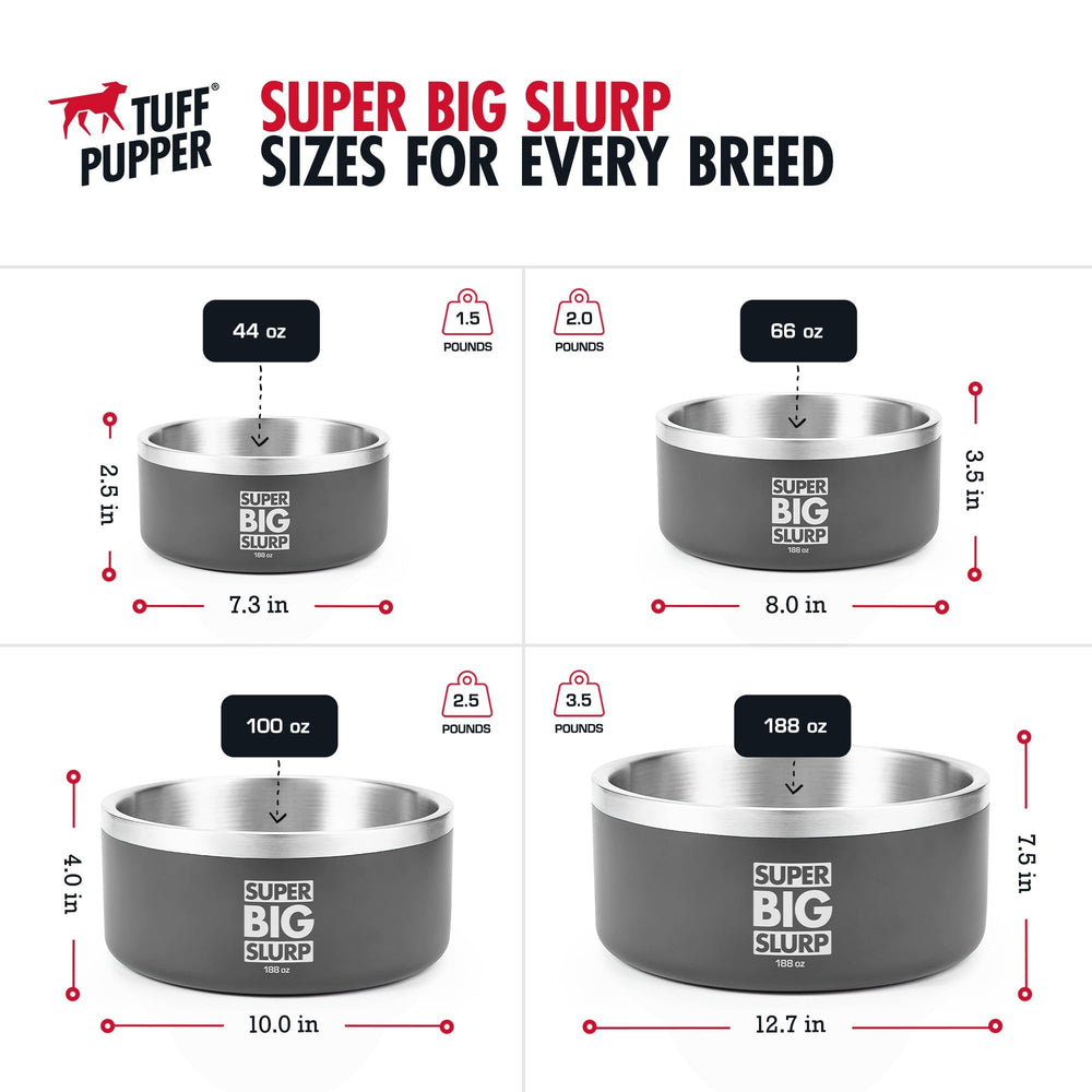 Tuff Pupper powder coated durable bowl for outdoor use and daily activities