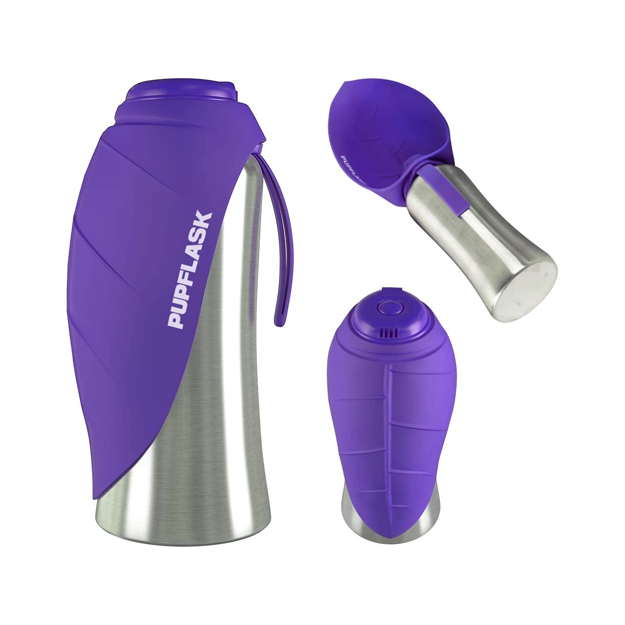 Tuff Pupper PupFlask compact design fits into bags and cup holders.