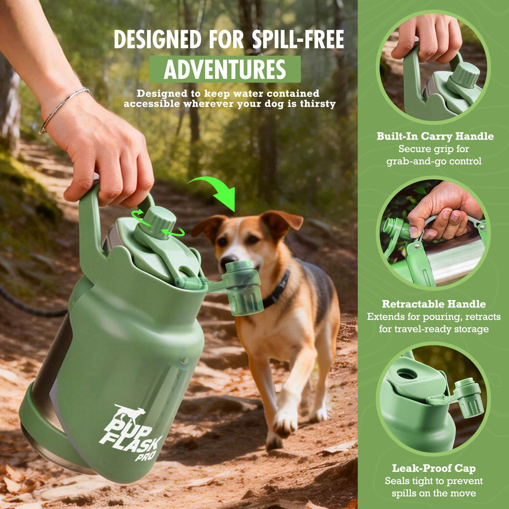 Tuff Pupper PupFlask Pro dual handles for versatile carrying