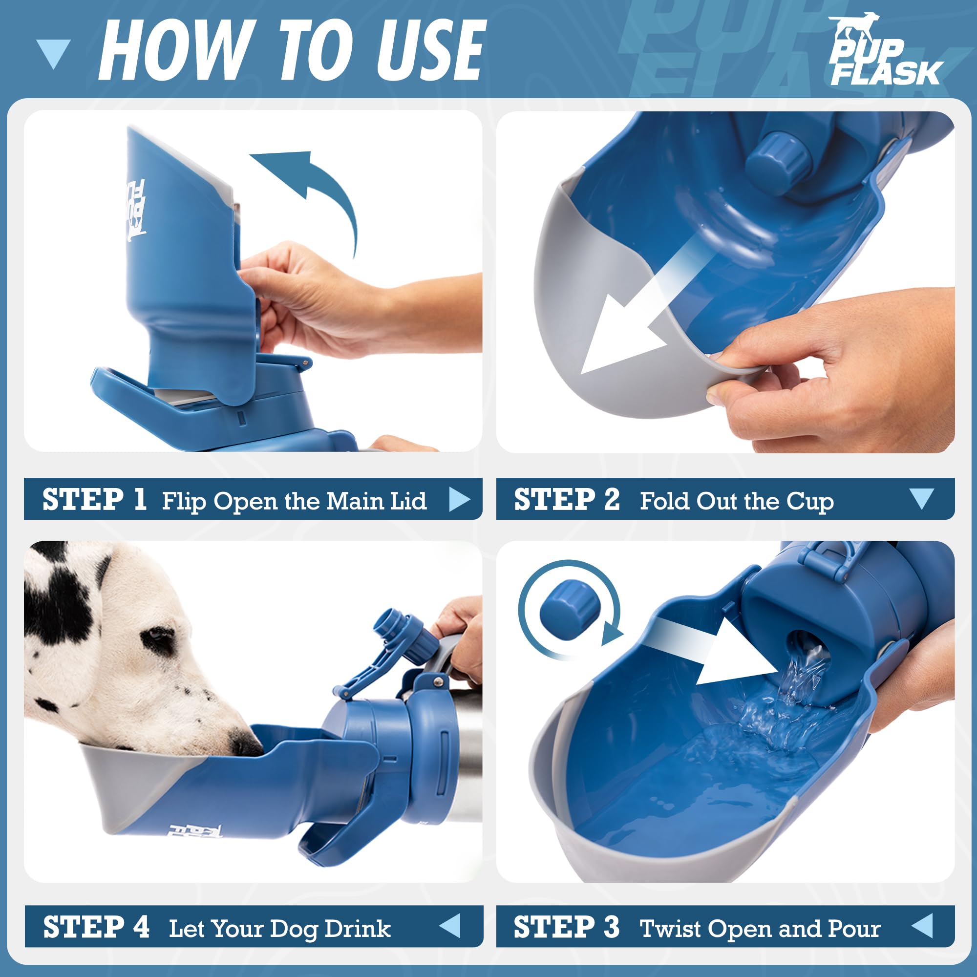 Travel ready PupFlask Pro design for adventures