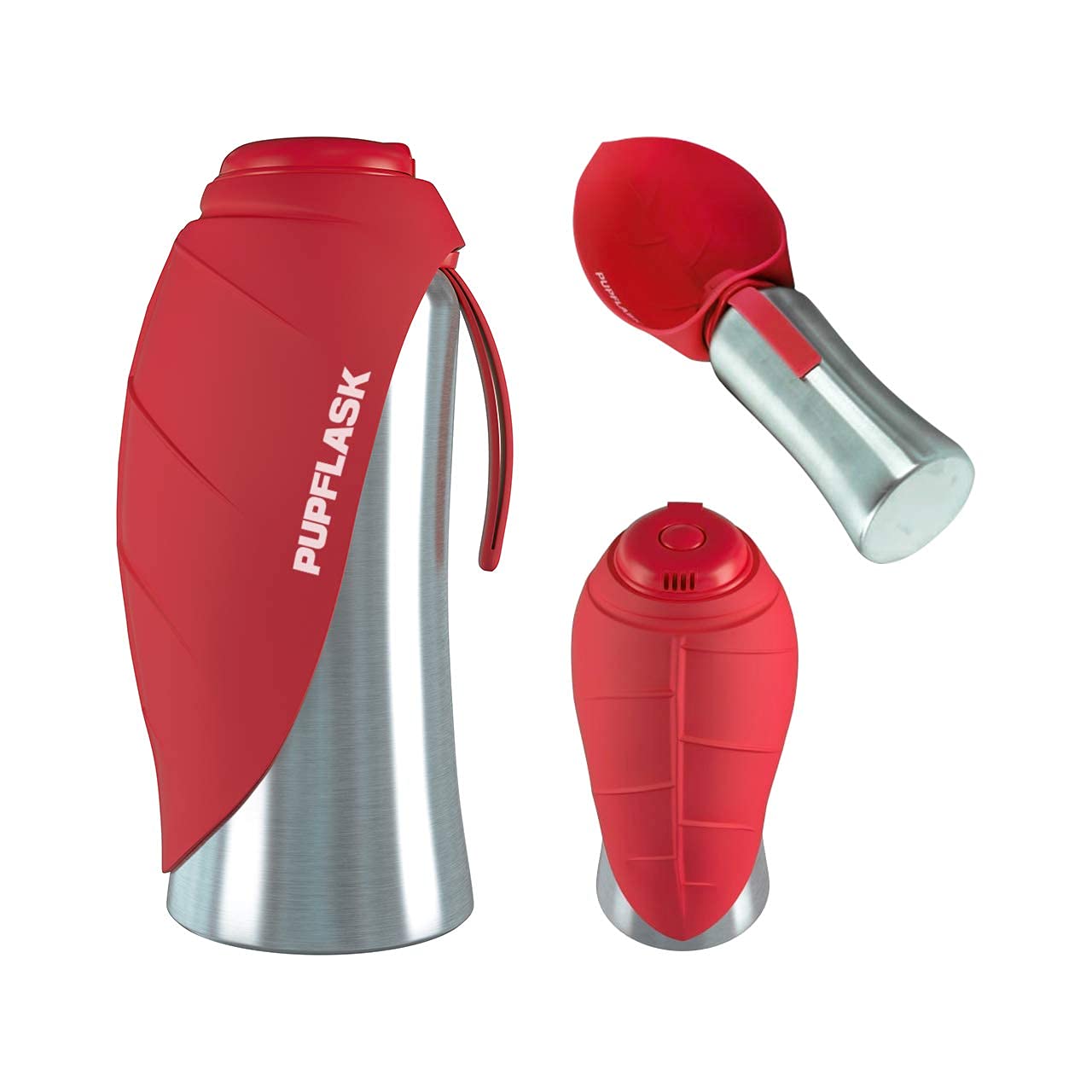 Tuff Pupper PupFlask silicone bowl is odorless and eco-friendly.