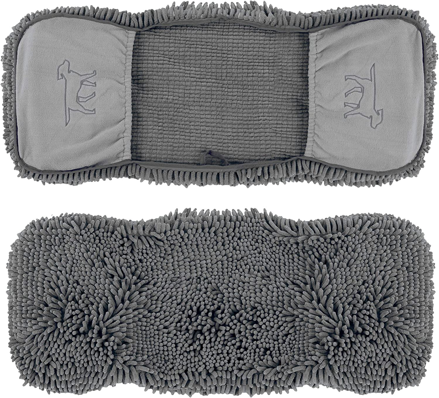 Tuff Pupper Quick Dry Towel 35x15 inch size fits large dogs during drying